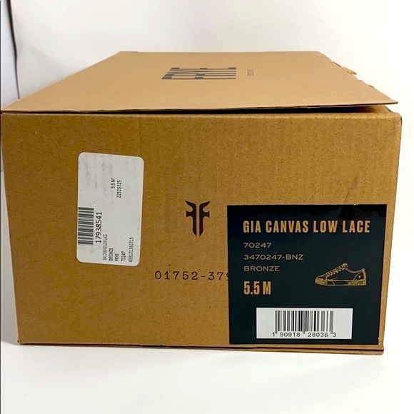 Frye ‘Gia’ Canvas Low‎ Lace Sneaker (BRONZE) - Picture 13 of 13